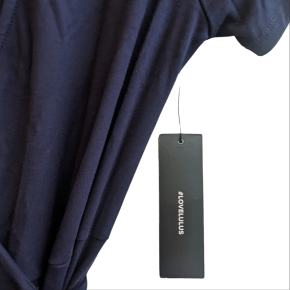 Lulu's Evolve Navy Blue Wrap Maxi Dress - Picture 8 of 12